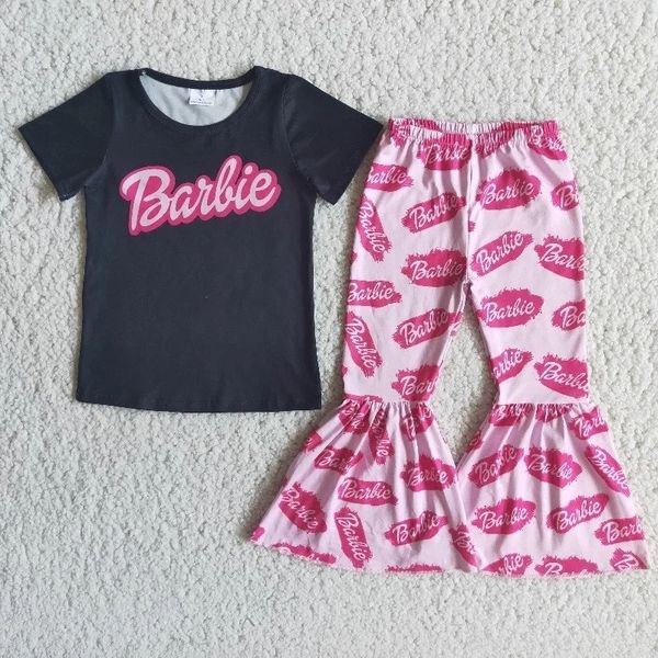 wholesale boutique children clothing baby girl black short sleeves letter shirt set kids shirt pink bells pants fashion outfit 220523, White
wholesale boutique children clothing baby girl black short sleeves letter shirt set kids shirt pink bells pants fashion outfit 220523, White
