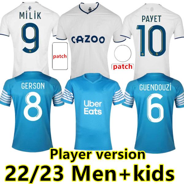 22 23 marseilles fourth soccer jerseys special blue iconic gerson under bakambu milik maillot de foot player version home 2022 payet guendou, Black;yellow
22 23 marseilles fourth soccer jerseys special blue iconic gerson under bakambu milik maillot de foot player version home 2022 payet guendou, Black;yellow