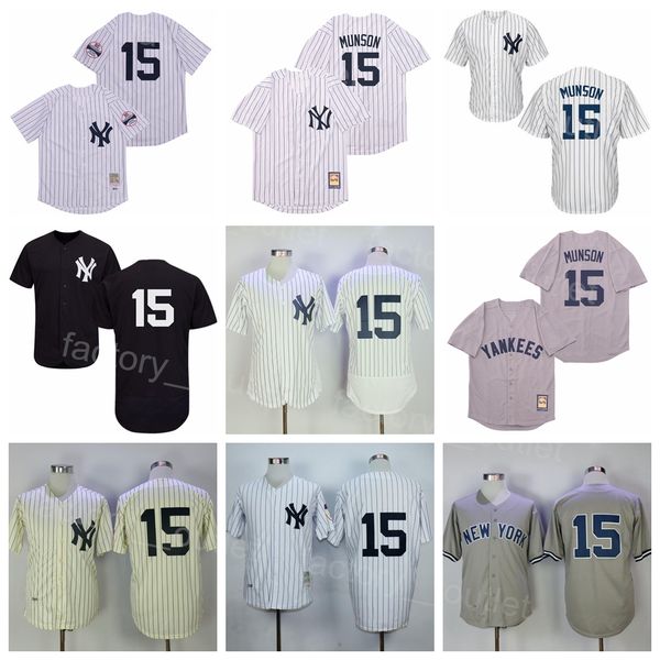 men 1929 1969 vintage baseball 15 thurman munson retro jersey throwback all stitched flexbase team navy blue black grey white pinstripe cool
men 1929 1969 vintage baseball 15 thurman munson retro jersey throwback all stitched flexbase team navy blue black grey white pinstripe cool