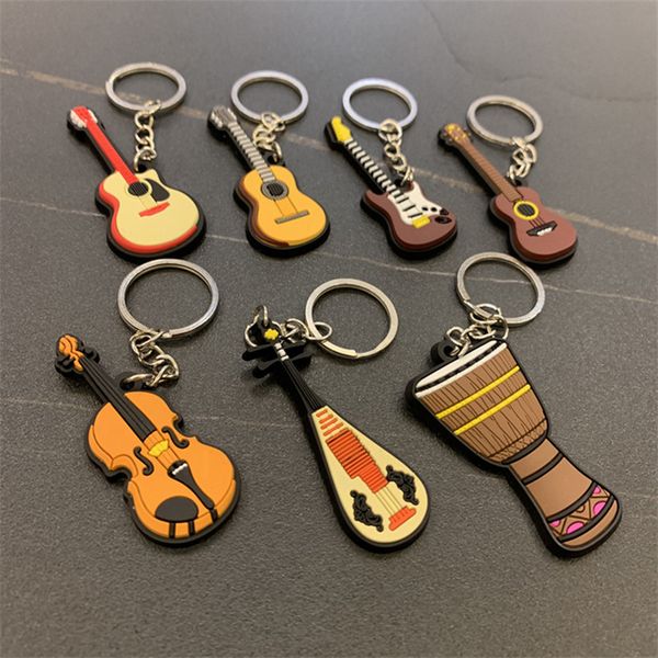 guitar keychain man women punk violin musical instrument silicone pendant keyring holder friends gifts bag jewelry, Silver
guitar keychain man women punk violin musical instrument silicone pendant keyring holder friends gifts bag jewelry, Silver