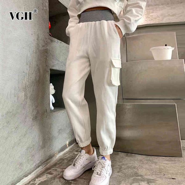 hit color trousers for women elastic high waist patchwork pocket full length cargo pants female spring fashion clothing 210507, Black;white
hit color trousers for women elastic high waist patchwork pocket full length cargo pants female spring fashion clothing 210507, Black;white