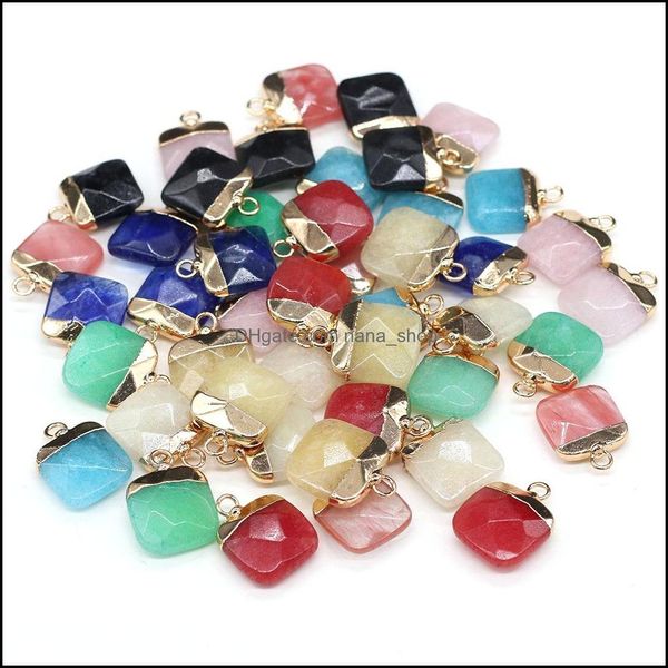 charms delicate natural stone square rose quartz lapis lazi turquoise opal pendant diy for bracelet necklace earring nanashop dhiph, Bronze;silver
charms delicate natural stone square rose quartz lapis lazi turquoise opal pendant diy for bracelet necklace earring nanashop dhiph, Bronze;silver