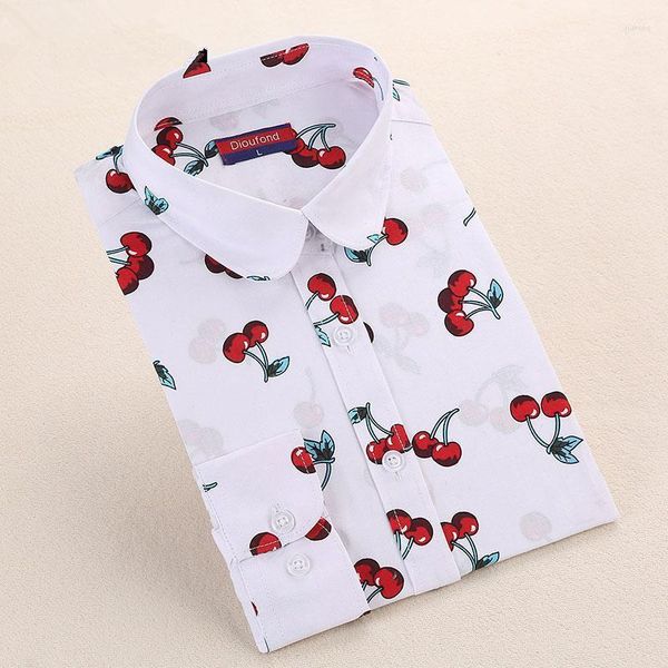 women's blouses & shirts floral long sleeve vintage blouse cherry turn down collar shirt blusas feminino ladies womens fashion1, White
women's blouses & shirts floral long sleeve vintage blouse cherry turn down collar shirt blusas feminino ladies womens fashion1, White