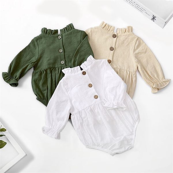 fashion baby girls romper cotton long sleeve ruffles baby rompers infant playsuit jumpsuits cute born clothes 220707, Blue
fashion baby girls romper cotton long sleeve ruffles baby rompers infant playsuit jumpsuits cute born clothes 220707, Blue