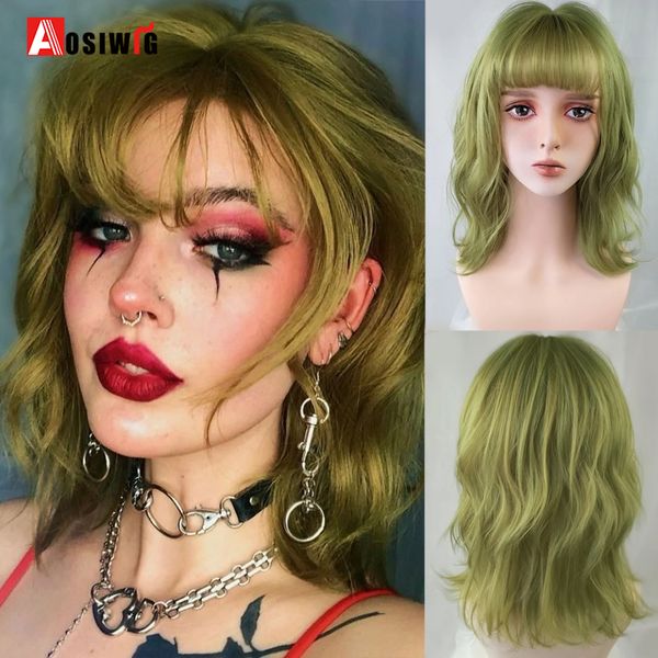 costume accessories aosi fashion short wavy green wig natural hair synthetic bob wigs with bangs for black white women halloween lolita cosp, Silver
costume accessories aosi fashion short wavy green wig natural hair synthetic bob wigs with bangs for black white women halloween lolita cosp, Silver