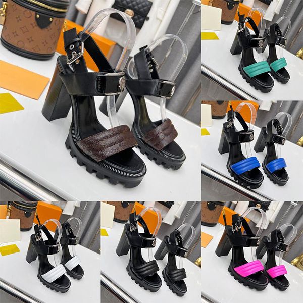 designer women sandals summer slippers star trail sandal circle buckle ankle strap decorative zip outing beach party 9cm heel with box, Black
designer women sandals summer slippers star trail sandal circle buckle ankle strap decorative zip outing beach party 9cm heel with box, Black