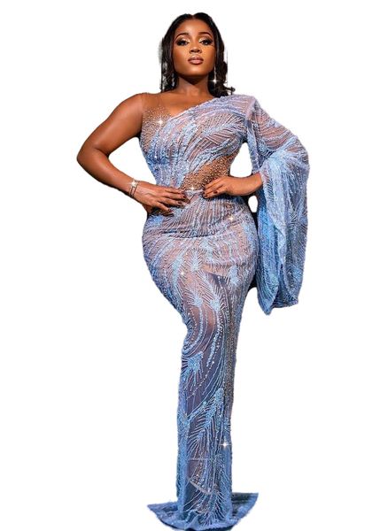 aso ebi 2022 arabic plus size luxurious sheath prom dresses beaded one shoulder evening formal party second reception birthday engagement go, Black
aso ebi 2022 arabic plus size luxurious sheath prom dresses beaded one shoulder evening formal party second reception birthday engagement go, Black