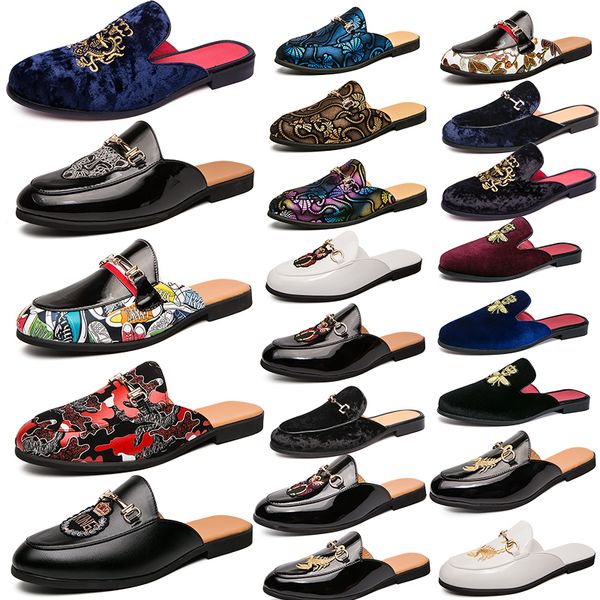 100% leather slippers soft cowhide lazy men slipper luxury designer metal buckle beach sandals mules princetown classic casual shoes, Black
100% leather slippers soft cowhide lazy men slipper luxury designer metal buckle beach sandals mules princetown classic casual shoes, Black