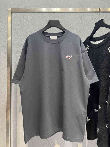b family high version cola embroidered short sleeves, woven and dyed fabrics, loose t-shirt, men's women's same street fashion, White;black
b family high version cola embroidered short sleeves, woven and dyed fabrics, loose t-shirt, men's women's same street fashion, White;black