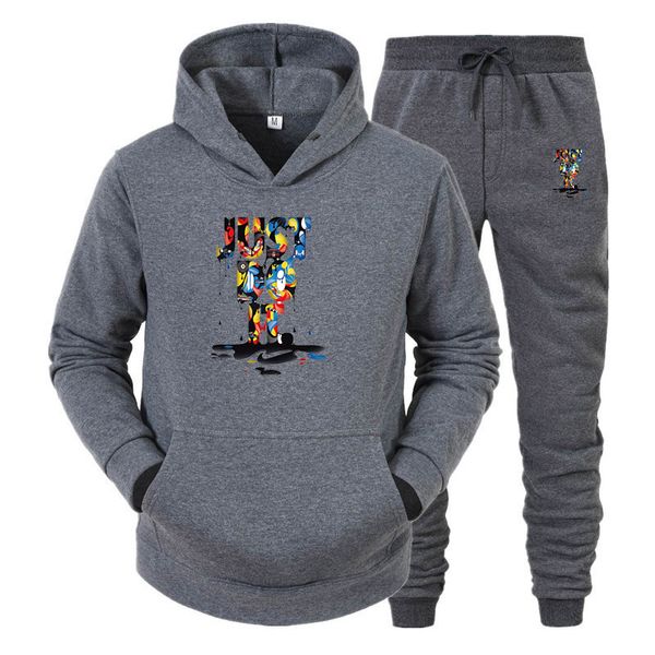 men's tracksuits 2023 basketball dunk sport wear hoodie & sweatpants solid color hooded long sleeve joggers sweatpants suit tracksuit, Gray
men's tracksuits 2023 basketball dunk sport wear hoodie & sweatpants solid color hooded long sleeve joggers sweatpants suit tracksuit, Gray