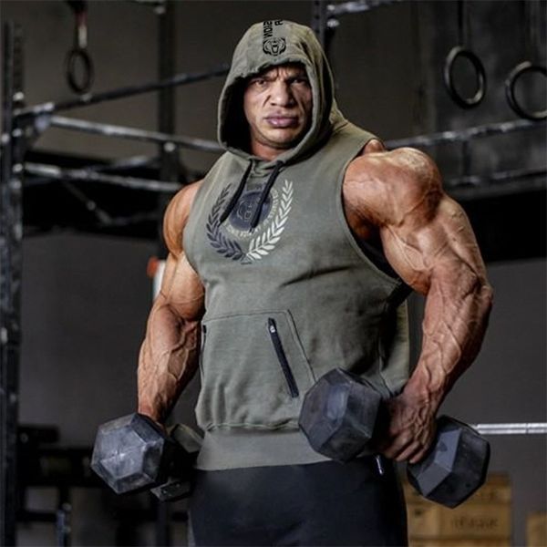 new muscle men bodybuilding hooded tank man gyms fitness workout sleeveless hoodie sweatshirt male fashion casual clothes t200409, White;black
new muscle men bodybuilding hooded tank man gyms fitness workout sleeveless hoodie sweatshirt male fashion casual clothes t200409, White;black