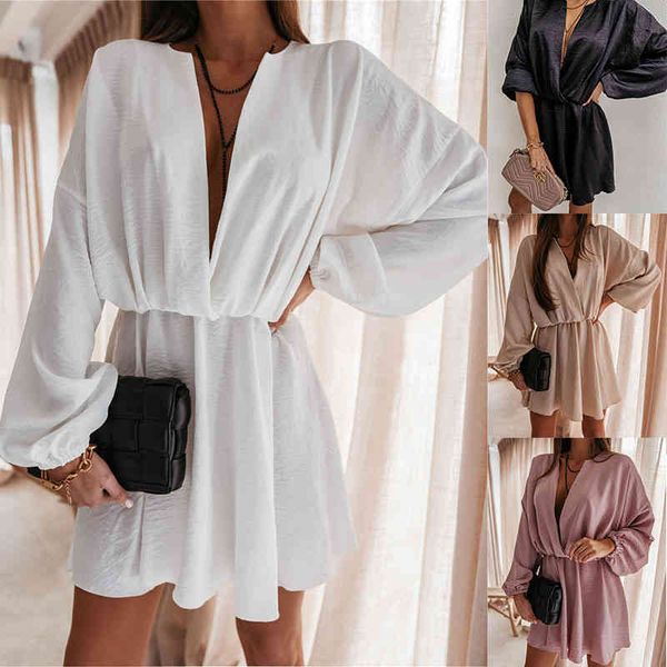 casual dresses women's summer v-neck high waist deep v fashion solid color long sleeve loose 83nw, Black;gray
casual dresses women's summer v-neck high waist deep v fashion solid color long sleeve loose 83nw, Black;gray