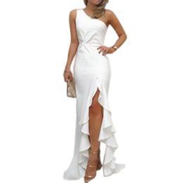 casual dresses 2022 solid one shoulder long for women party wedding ruffle plus size sleeveless elegant robe s-5xl, Black;gray
casual dresses 2022 solid one shoulder long for women party wedding ruffle plus size sleeveless elegant robe s-5xl, Black;gray
