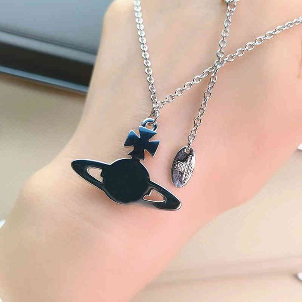 empress dowager vivian kika series color diamond saturn necklace women's net red ins celebrities light luxury, Silver
empress dowager vivian kika series color diamond saturn necklace women's net red ins celebrities light luxury, Silver