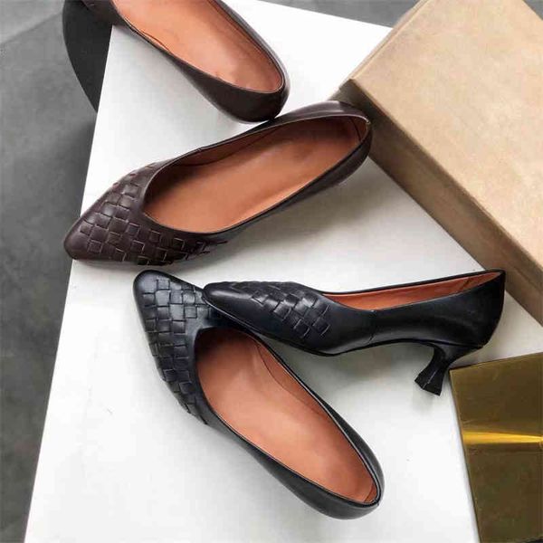 sandals french high heels women's thick spring small square head leather woven shallow mouth fragrance single shoes, Black
sandals french high heels women's thick spring small square head leather woven shallow mouth fragrance single shoes, Black