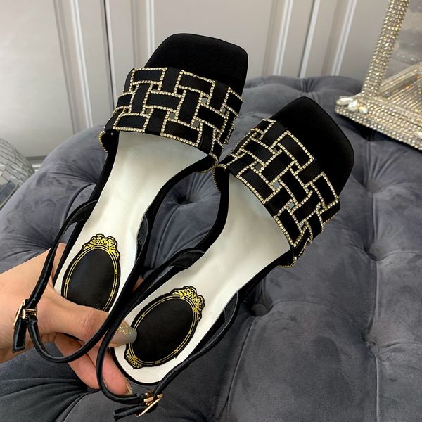 ribbon weaving square open toe crystal sandals woman rhinestone high heels pumps ladies summer luxury formal party shoes, Black
ribbon weaving square open toe crystal sandals woman rhinestone high heels pumps ladies summer luxury formal party shoes, Black