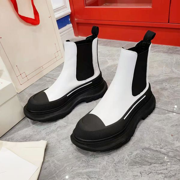 autum winter lastest women designer boots level patchwork leather elastic fabric slip on round toes wearproof thick soled martin boot fashio, Black
autum winter lastest women designer boots level patchwork leather elastic fabric slip on round toes wearproof thick soled martin boot fashio, Black