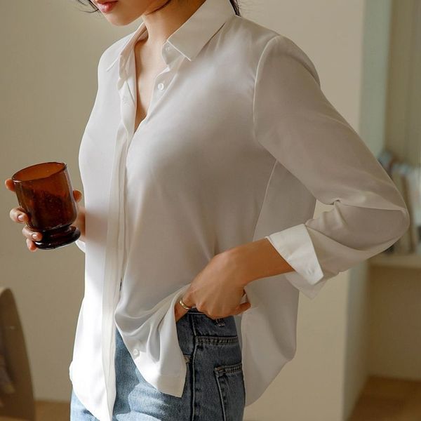 women's sheer shirts turn down collar chiffon casual see through shirts button up mesh top, White
women's sheer shirts turn down collar chiffon casual see through shirts button up mesh top, White