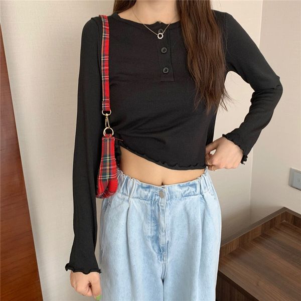 women's sweaters solid color pullover women autumn winter slim-fit pullovers o-neck basic button primer femme knitted sweater, White;black
women's sweaters solid color pullover women autumn winter slim-fit pullovers o-neck basic button primer femme knitted sweater, White;black