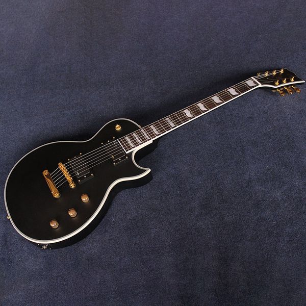 chinese electric guitar matte black color gold hardware mahogany body and neck white binding
chinese electric guitar matte black color gold hardware mahogany body and neck white binding