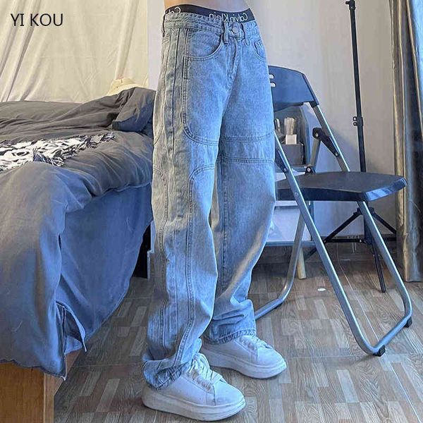 trendy high street washed jeans men's retro loose street hip-hop straight casual trousers men jeans mens loose jeans t220726, Blue
trendy high street washed jeans men's retro loose street hip-hop straight casual trousers men jeans mens loose jeans t220726, Blue