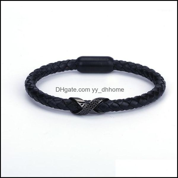 tennis bracelets jewelry dark brown black blue red rame leather gun pave cz x charm stainless steel magnetic clasp bangles for men1 drop del, Golden;silver
tennis bracelets jewelry dark brown black blue red rame leather gun pave cz x charm stainless steel magnetic clasp bangles for men1 drop del, Golden;silver
