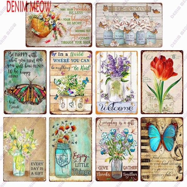 flower vintage tin sign retro butterfly metal sign shabby chic wall decor for kitchen living room dining room metal plate
flower vintage tin sign retro butterfly metal sign shabby chic wall decor for kitchen living room dining room metal plate