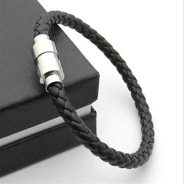 designer itanium steel bracelets men woman magnetic buckle genuine leather braid bracelet in 20cm luxury bangle ettike charm brace194b, Black
designer itanium steel bracelets men woman magnetic buckle genuine leather braid bracelet in 20cm luxury bangle ettike charm brace194b, Black