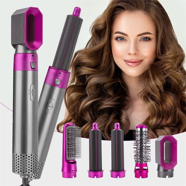 5 in 1 hair curle dryer straightener comb electric rotating curling brush styler blow dryer hair styling tool barber salon home 220618, Black
5 in 1 hair curle dryer straightener comb electric rotating curling brush styler blow dryer hair styling tool barber salon home 220618, Black