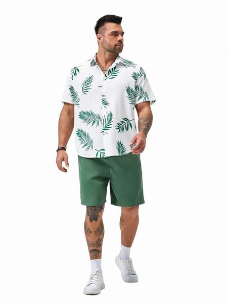 extended sizes men tropical print shirt & drawstring waist shorts i95z#, Gray
extended sizes men tropical print shirt & drawstring waist shorts i95z#, Gray