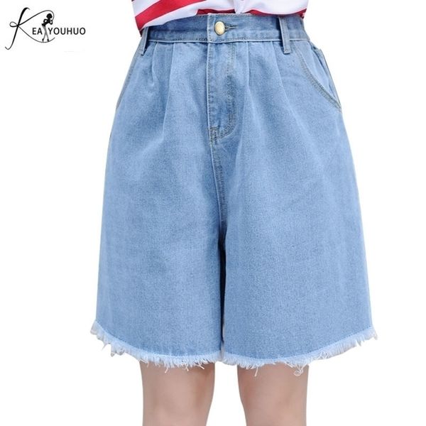 summer high waist shorts knee length mom jeans wide leg jeans for women denim fashion biker shorts plus size black jeans y200822, Blue
summer high waist shorts knee length mom jeans wide leg jeans for women denim fashion biker shorts plus size black jeans y200822, Blue