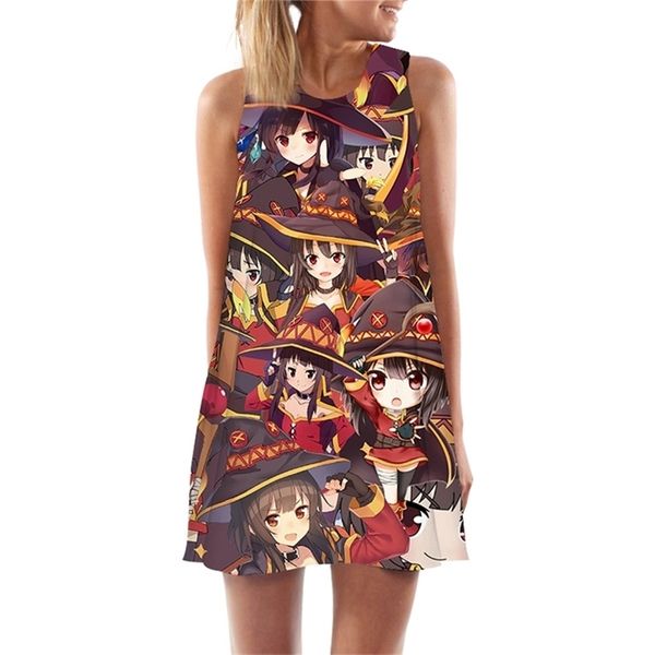 women tank dress anime megumin konosuba 3d print loose beach dress mini short party female vest dress w220617, Black;gray
women tank dress anime megumin konosuba 3d print loose beach dress mini short party female vest dress w220617, Black;gray