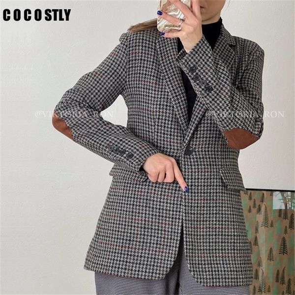 blazer women vintage plaid notched collar blazer coat office lady single breasted pocket chic suit outwear ropa mujer 220402, White;black
blazer women vintage plaid notched collar blazer coat office lady single breasted pocket chic suit outwear ropa mujer 220402, White;black