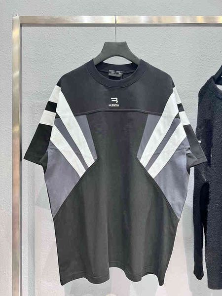 men's t-shirts high version summer luxury fashion paris b sports splicing contrast men's and women's loose short sleeve t-shi, White;black
men's t-shirts high version summer luxury fashion paris b sports splicing contrast men's and women's loose short sleeve t-shi, White;black