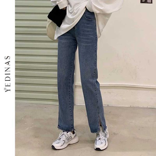 yedinas women denim pants highwaist flare jeans side split long pant vintage washed female mom fashion trousers plus size 4xl 210527, Blue
yedinas women denim pants highwaist flare jeans side split long pant vintage washed female mom fashion trousers plus size 4xl 210527, Blue