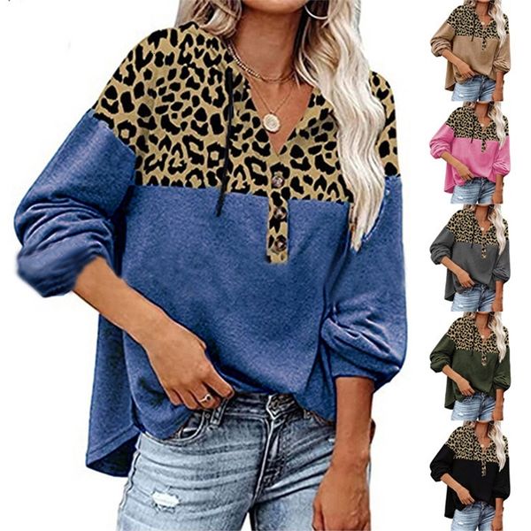 women's hoodies & sweatshirts autumn winter leopard stitching loose casual long sleeved hoodie m5qw, Black
women's hoodies & sweatshirts autumn winter leopard stitching loose casual long sleeved hoodie m5qw, Black