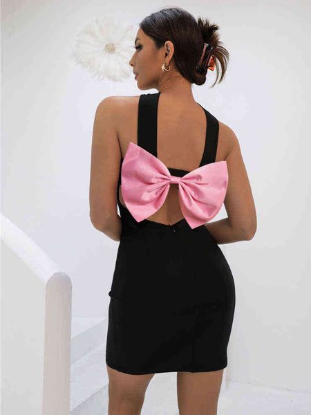 black mini samba dress women halter backless bow strapless hollow out bodycon women party dresses summer female vestidos y220401, Black;gray
black mini samba dress women halter backless bow strapless hollow out bodycon women party dresses summer female vestidos y220401, Black;gray