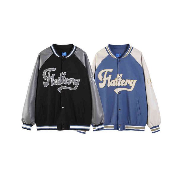 baseball suit winter vibe style american autumn guochao couple hip hop baseball casual coat, Black
baseball suit winter vibe style american autumn guochao couple hip hop baseball casual coat, Black
