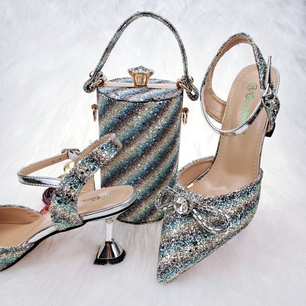 qsgfc latest colorful glitter dress shoes diamond butterfly gradient designer women's shoes and bags set high heels luxurys womens 8 cm, Black
qsgfc latest colorful glitter dress shoes diamond butterfly gradient designer women's shoes and bags set high heels luxurys womens 8 cm, Black