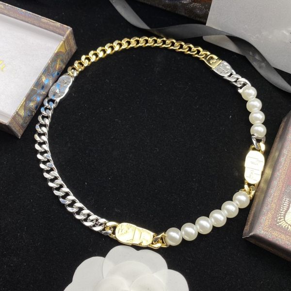 luxury gold stainless steel letter designer chain necklace mens women pendants retro charm pearl chain pendant bracelet hip hop jewelry love, Silver
luxury gold stainless steel letter designer chain necklace mens women pendants retro charm pearl chain pendant bracelet hip hop jewelry love, Silver