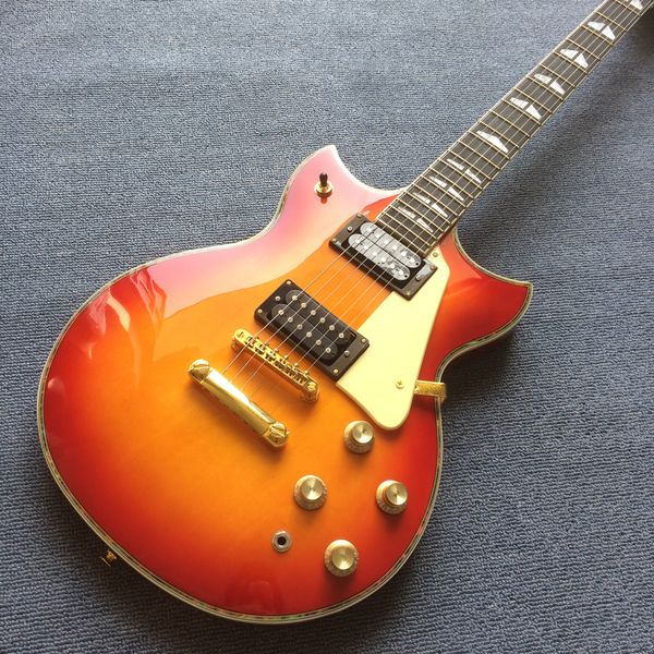 electric guitar,solid mahogany,cherry color,rosewood fingerboard with gold hardware
electric guitar,solid mahogany,cherry color,rosewood fingerboard with gold hardware