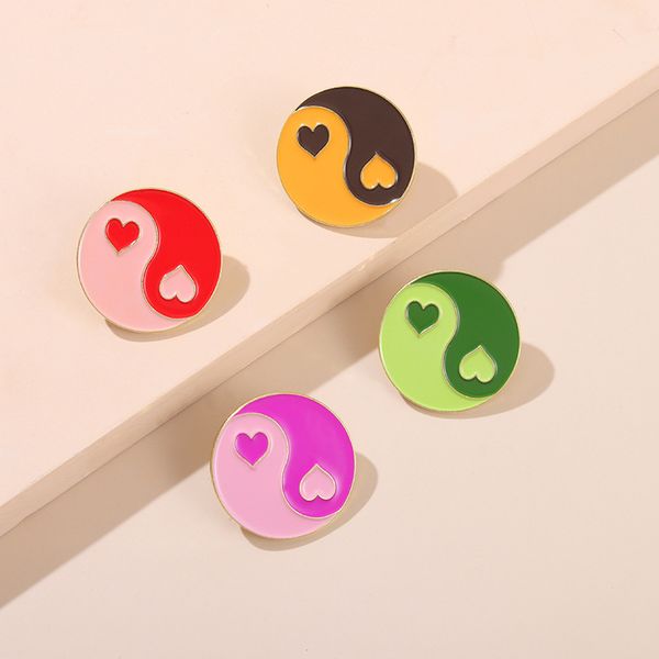 yin yang taichi enamel pin custom circular candy color contrast splicing shirt lapel backpack badge balance jewelry for friends, Blue
yin yang taichi enamel pin custom circular candy color contrast splicing shirt lapel backpack badge balance jewelry for friends, Blue