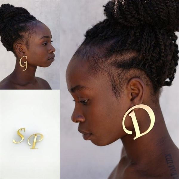 initial letter earrings personalized stainless steel big stud custom name gold jewelry for women girls gifts 220715, Golden
initial letter earrings personalized stainless steel big stud custom name gold jewelry for women girls gifts 220715, Golden