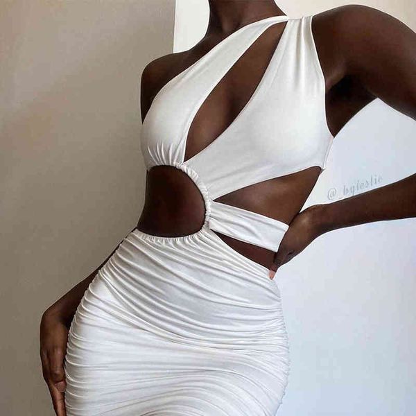 dress one shoulder sleeveless hanging neck hollow out tight bag hip net red women's dress, Black;gray 
dress one shoulder sleeveless hanging neck hollow out tight bag hip net red women's dress, Black;gray