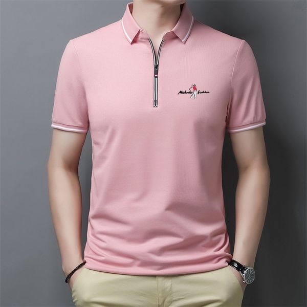 golf polo shirts for men summer short sleeve zipper lapel casual slim trend good quality tees hommes clothing d220618, White;black
golf polo shirts for men summer short sleeve zipper lapel casual slim trend good quality tees hommes clothing d220618, White;black