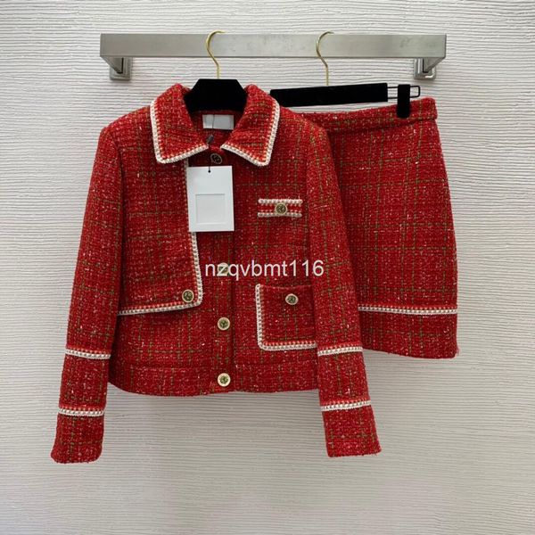 women's knits & tees a style tweed jacket with high waist a-shaped skirt and two-piece suit, White
women's knits & tees a style tweed jacket with high waist a-shaped skirt and two-piece suit, White