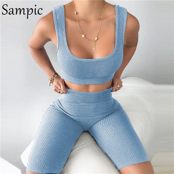 sampic women outfits summer square collar black knitted two piece set casual crop and sport shorts bottom 2 piece set t200610, Gray
sampic women outfits summer square collar black knitted two piece set casual crop and sport shorts bottom 2 piece set t200610, Gray