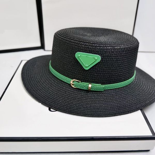 2022 new luxury p letter flat straw hat for women men travel beach shade tide hats fashion four season caps 5 color green logo, Blue;gray
2022 new luxury p letter flat straw hat for women men travel beach shade tide hats fashion four season caps 5 color green logo, Blue;gray