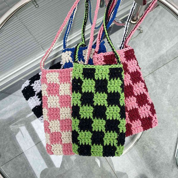 fashion hand made women small shoulder bag vintage plaid knitting ladies clutch purse handbags female pouch mini crossbody bags y220421
fashion hand made women small shoulder bag vintage plaid knitting ladies clutch purse handbags female pouch mini crossbody bags y220421