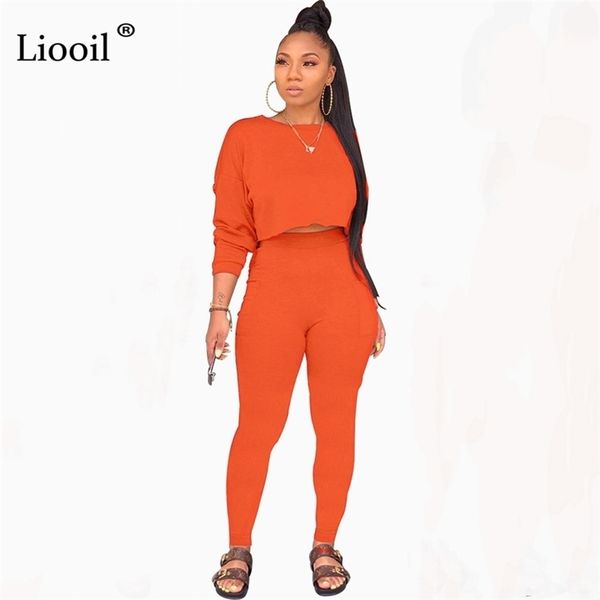 liooil tracksuit women two piece outfits fall long sleeve o neck loose sweatshirt tight long pants joggers suit sets y200110, White
liooil tracksuit women two piece outfits fall long sleeve o neck loose sweatshirt tight long pants joggers suit sets y200110, White